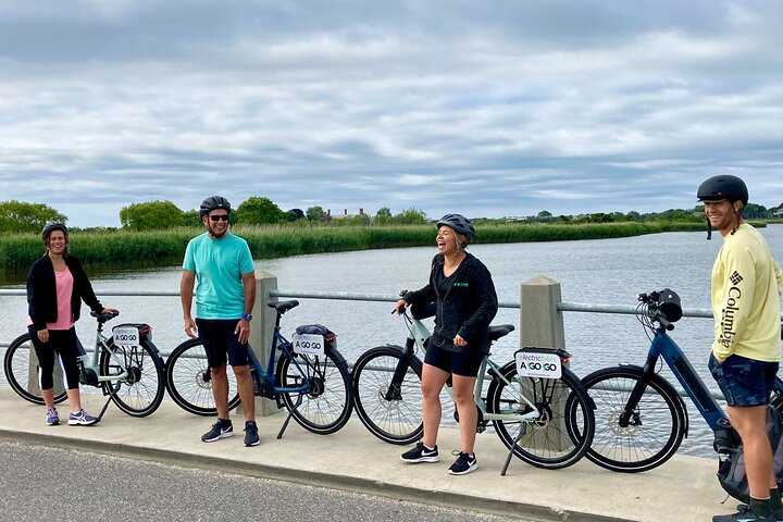 Having fun on an Electric Bikes A Go Go eBike tour!
